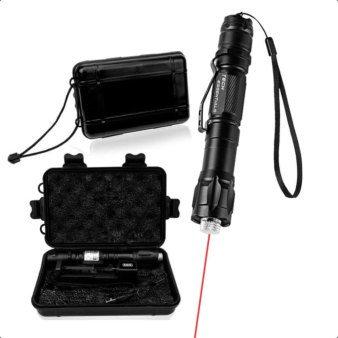 Tech Essentials Professionele Laserpen Rood - Klasse II - Oplaadbaar - Gadget