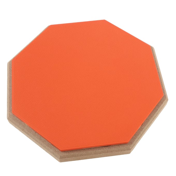 Drum Oefenpad 8 Inch Rubber Stil Drum Oefenmat met 2 Paren Drumstokken Oranje