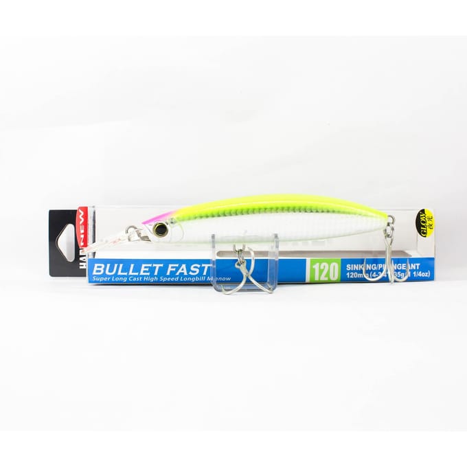 Yo Zuri Duel Hardcore Bullet Fast 120 mm Zinkend Kunstaas F1243-HLCL (7529) white