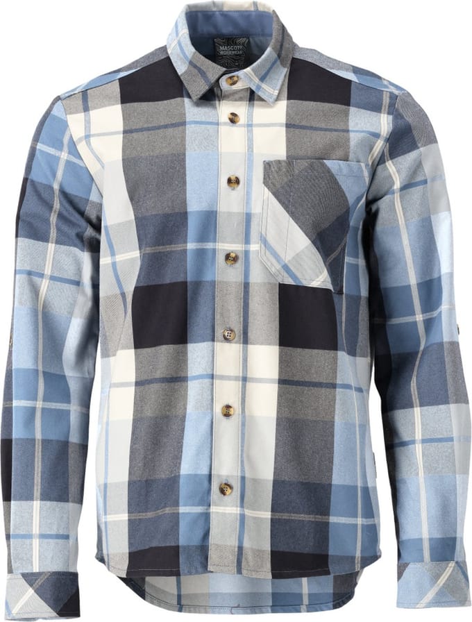 Mascot Customized Flanellen overhemd 22904-446 - donkermarine geruit - 2XL