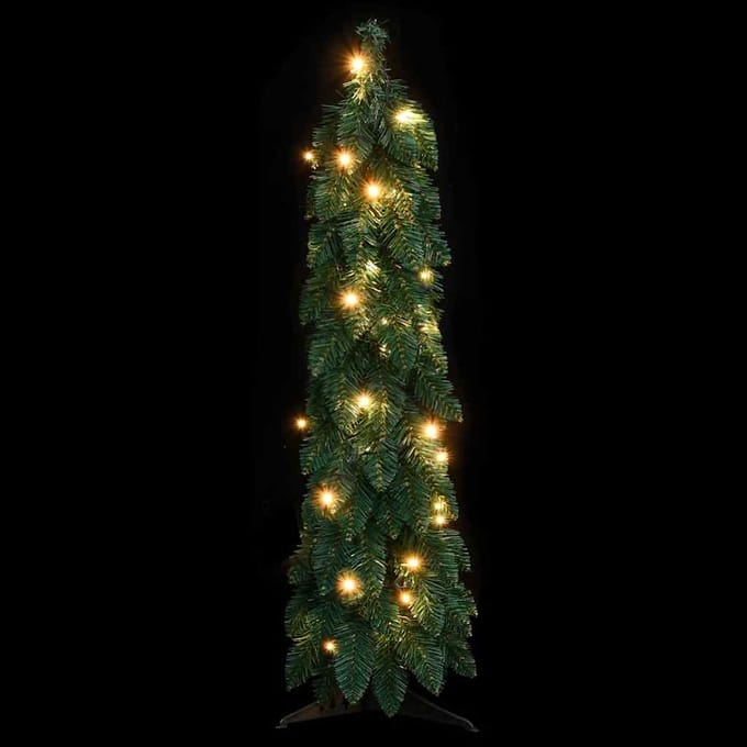 vidaXL - Kunstkerstboom - met - verlichting - 45 - LED's - 90 - cm