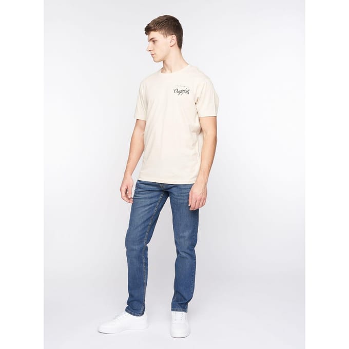 Crosshatch Heren Arles Slim Jeans (Stone Wash)