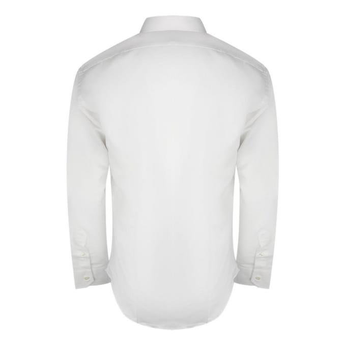 Aquascutum Heren overhemd met lange mouwen (Wit)