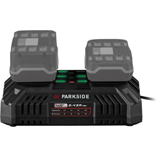 PARKSIDE Dubbele acculader 20 V - 4,5 A