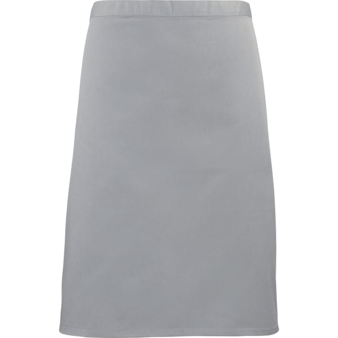 Premier Dames/Dames Mid-Length Apron (Pakket van 2) (Zilvergrijs)