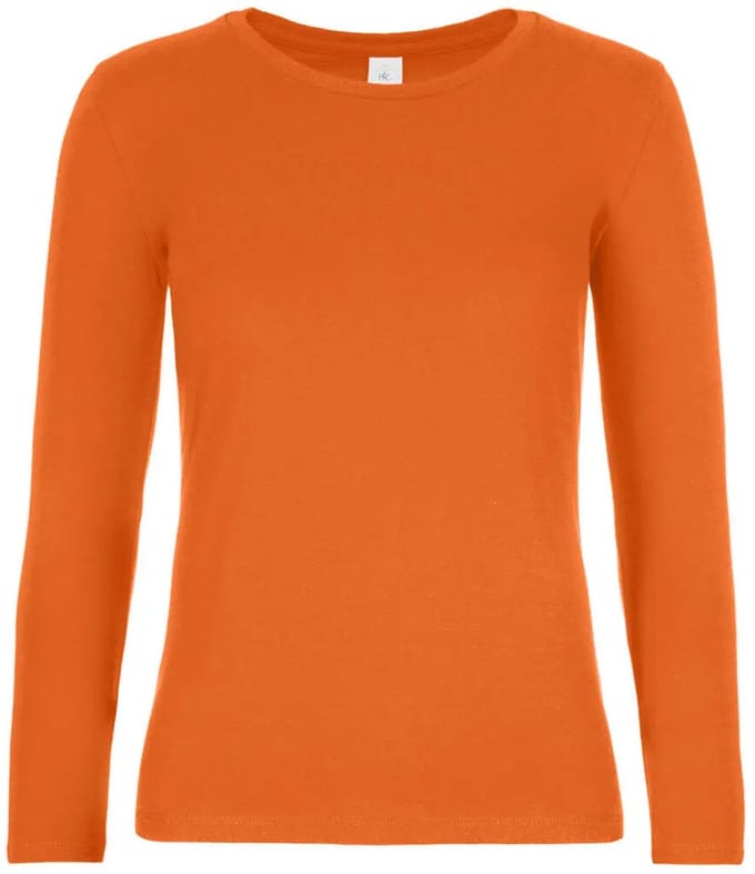 Dames-T-shirt met lange mouwen B&C E190