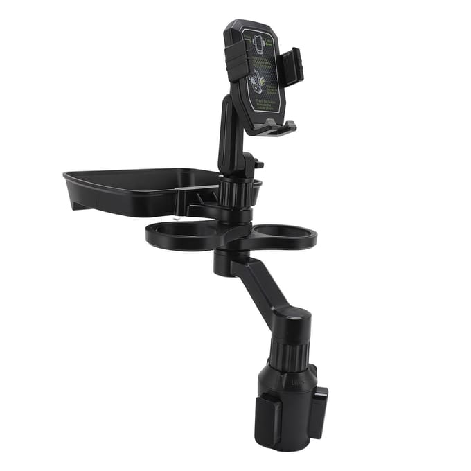 Auto Bekerhouder Expander Bak 360 graden Rotatie Verstelbare Basisbreedte Dubbele Bekerhouder Multifunctioneel black