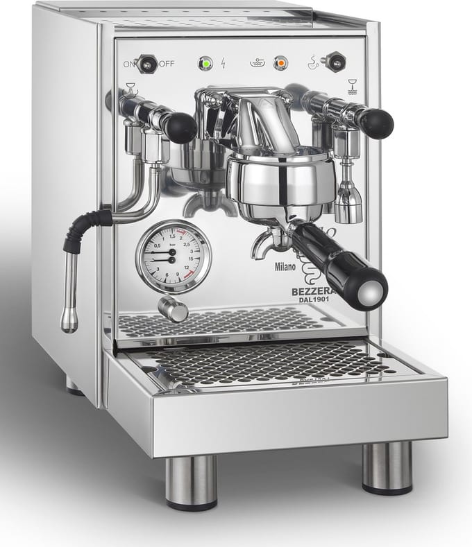Bezzera BZ10 PM Espresso machine - semi-professionele, Roestvrij staal