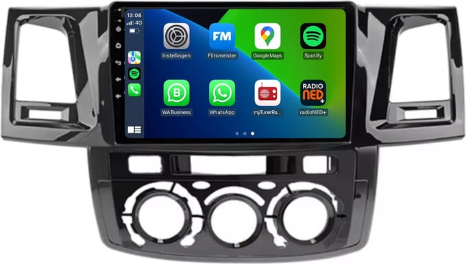 Carplay autoradio voor Toyota Hilux 2008 t/m 2016 | Android 13 | Draadloos Apple Carplay & Android Auto | 2GB + 32GB | 8-Core processor | Davilon | 2025 model | 2008 2009 2010 2011 2012 2013 2014 2015 2016 | Bluetooth & Wifi