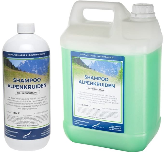 Shampoo Alpenkruiden - 1 liter + Jerrycan 5 liter
