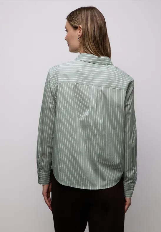 Gestreept overhemd blouse