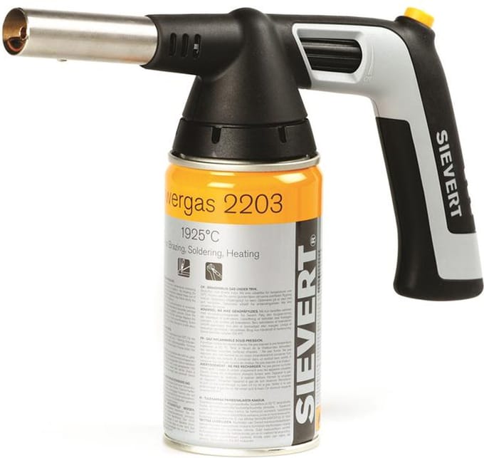 Sievert 2282 HandyJet Gasbrander - met piëzo-ontsteking - incl. 2 gaspatronen
