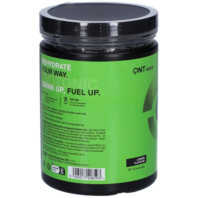 QNT Isotonic Powder (660g) Lemon - Energie & Uithoudingsvermogen - Elektrolyten