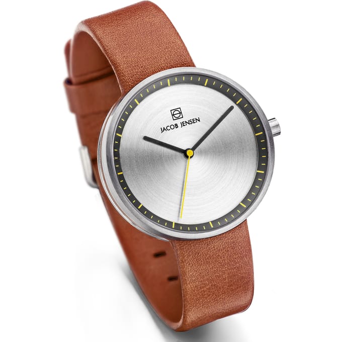 Jacob Jensen 281 horloge dames - bruin - edelstaal