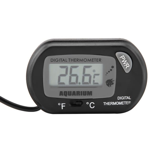 Kleine Digitale Aquarium Thermometer Temperatuur Meetapparaat Machine Zwart zwart