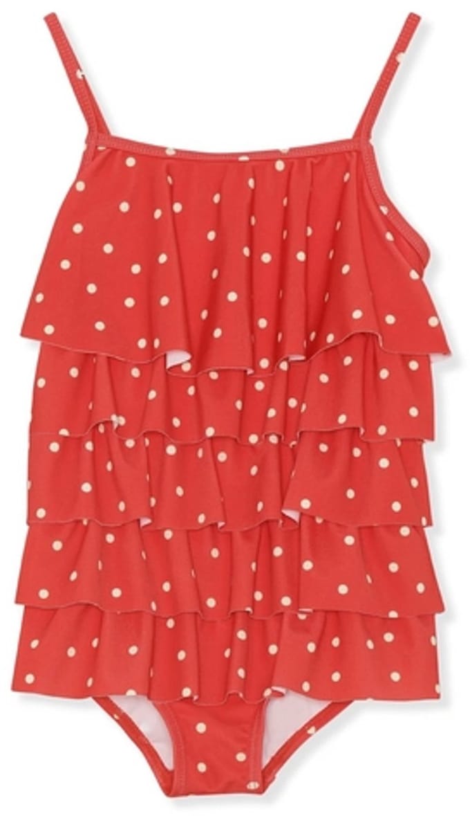 Badpak Konges Slojd Girls Mannucci Kelly Red Dot-Maat 98