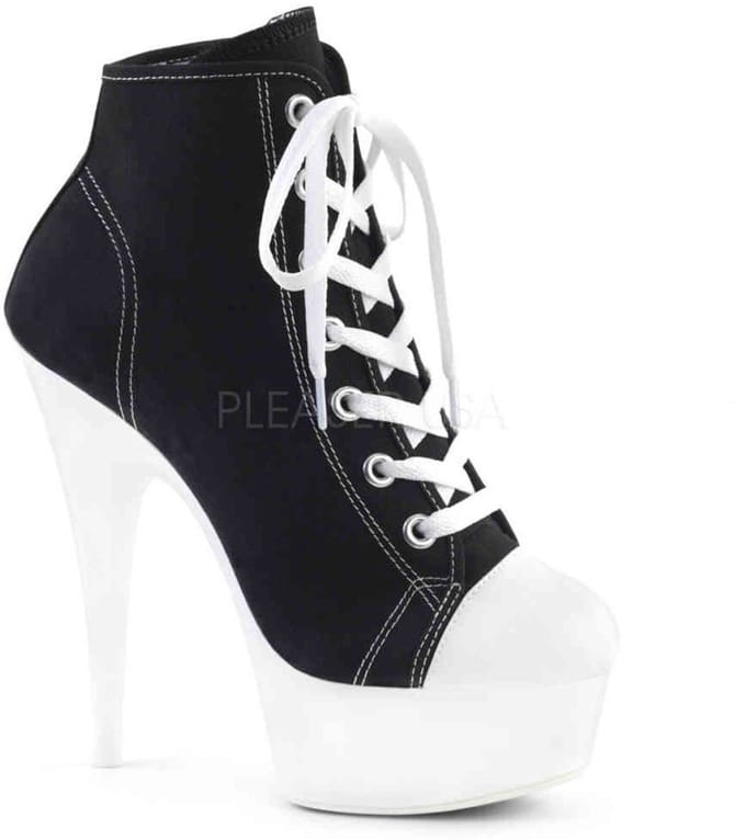 EU 36 = US 6 | DELIGHT-600SK-02 | 6 Heel, 1 3/4 PF Sneaker, Side Zip