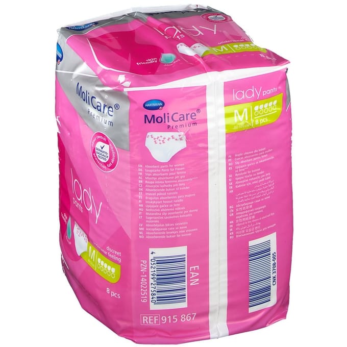 Hartmann Molicare Premium Lady Pants 5 druppels Medium - 1 pak van 8 stuks