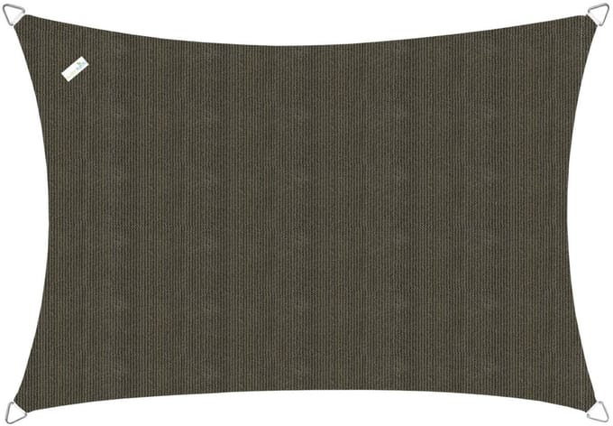 Buitenkado Schaduwdoek rechthoek 2.5x3 - Taupe zwart