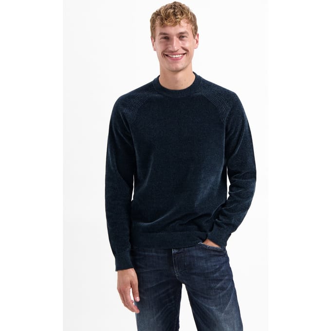 No Excess Pullover Crewneck Light Weight Chenille Night Größe: L | Pullover Outlet | Herren | Schwarz