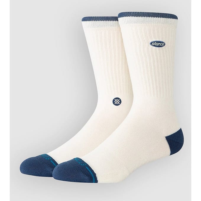 Stance Blurred Crew Socks, wit
