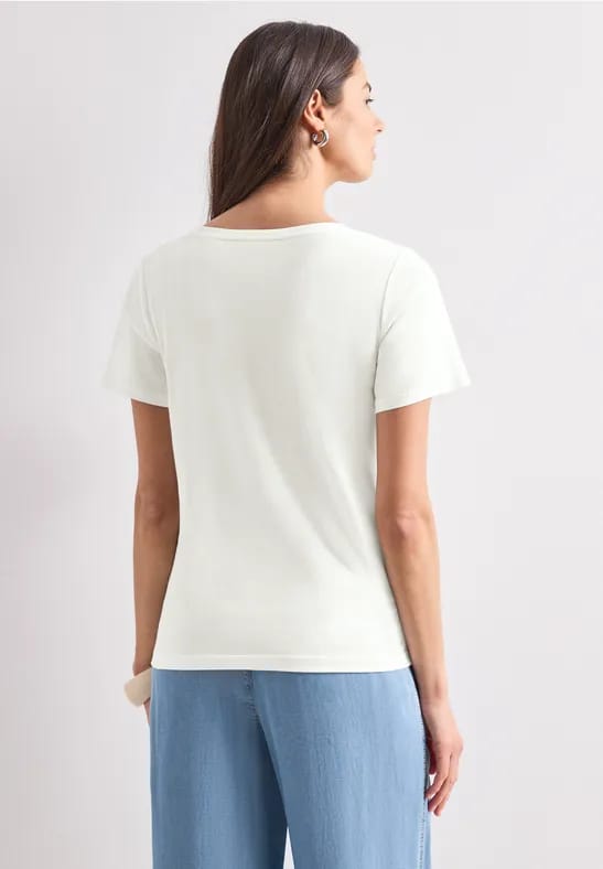 Shirt met ronde hals en Artwork
