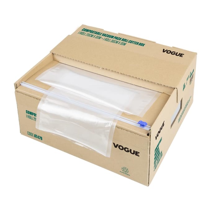 Vogue Composteerbare Vacuümverpakkingsrol 2x 30m Rollen