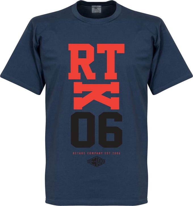 Retake RTK06 T-Shirt - Denim Blauw - M