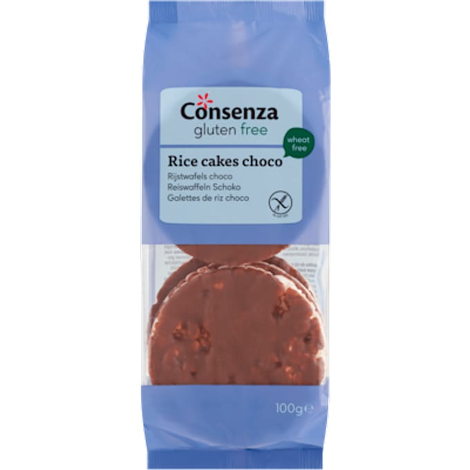 Consenza Glutenvrije Chocolade Rijstwafels 100GR