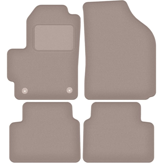 Beige veloursmatten voor: Chevrolet Spark II M200 hatchback (2005-2009)
