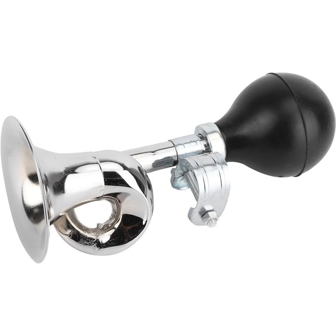 Klaxon Vélo Trompette Anti-rouille Alliage Super Fort Accessoire Vélo Sonnette Klaxon Vélo white