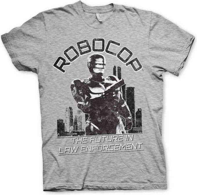 Robocop Heren Tshirt -2XL- The Future In Law Enforcement Grijs