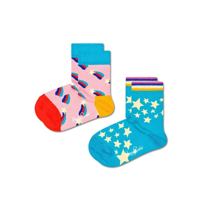 Happy Socks kids 2P sokken shooting star multi