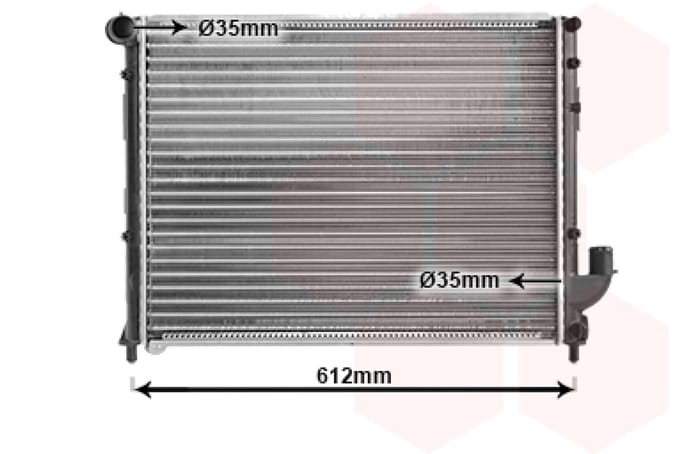 Van Wezel - RADIATOR VOOR ALFA ROMEO 166 936 1998-2003 82489087