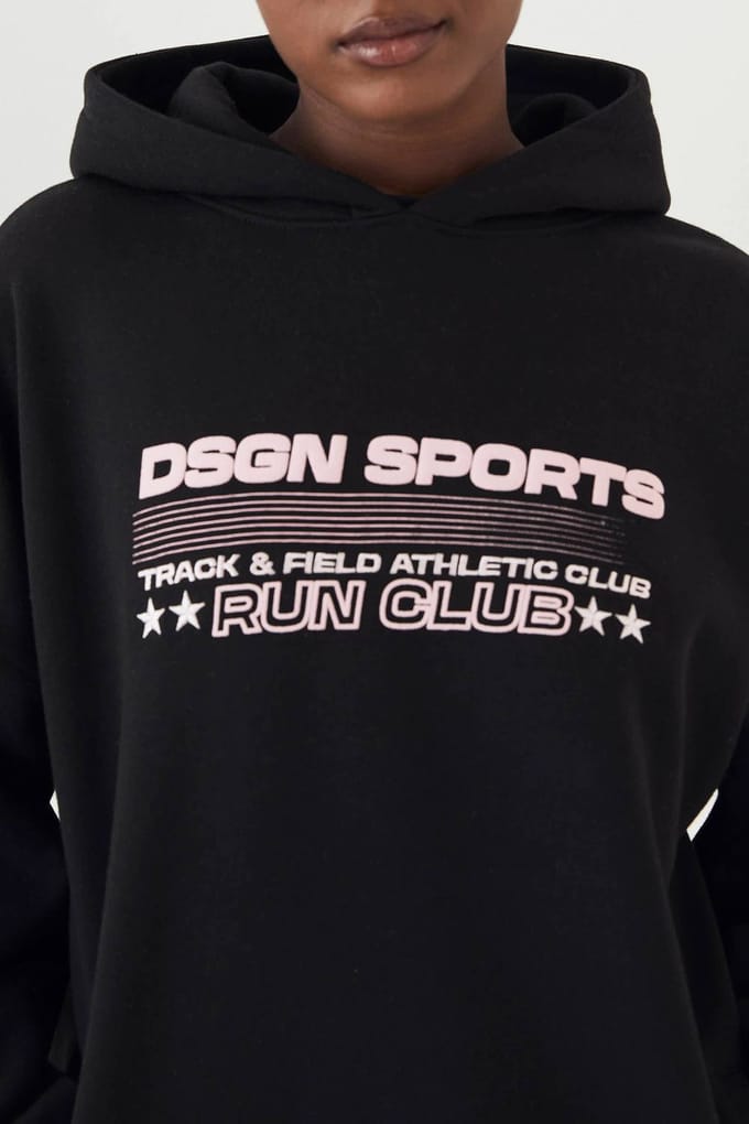 Dames DSGN Studio Sport Oversized Hoodie | Zwart | Maat: Medium