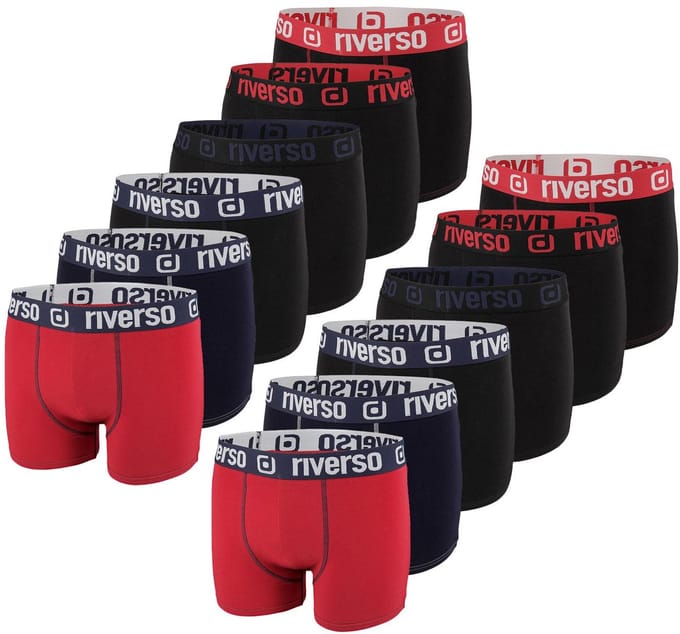 riverso Heren Boxershorts RIVOle 12 Pack Veelkleurig M Geen krassend label