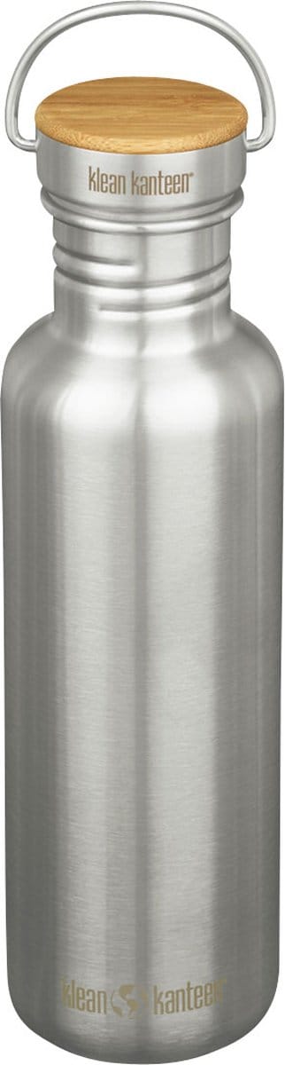 Klean Kanteen Reflect Single Wall 800ml - Bamboo Cap Brushed Stainless