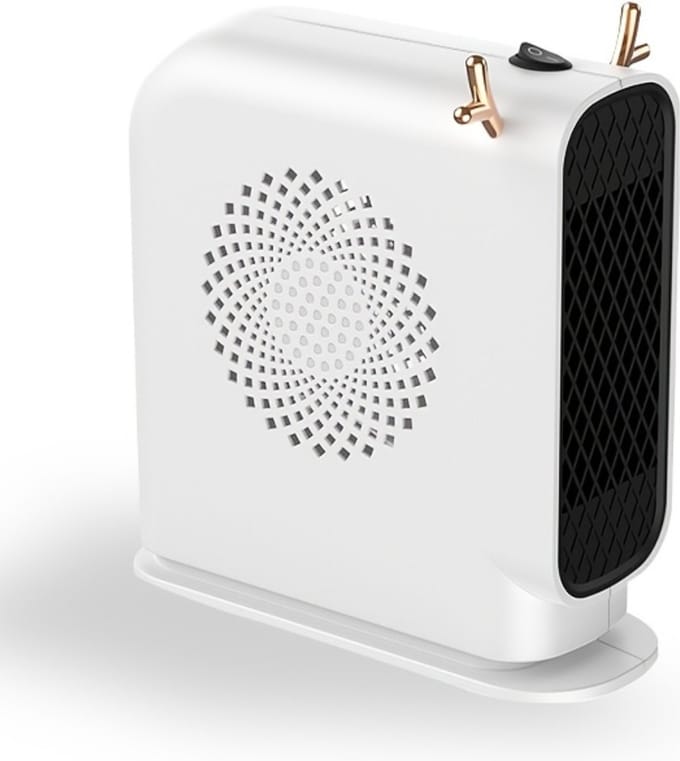 Bovista Elektrische Kachel - Haard - Heater - Mini Kachel - Bureau - Wit
