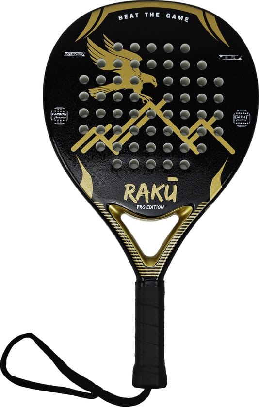 Raku® Eagle Pro Series - Padel Racket - Padel - Padelrackets - Racket - Paddle - Carbon - Inclusief Padelzak