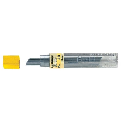Pentel vulpotlood vulling potloodstift 2B - 0.9 mm - 15 stiften