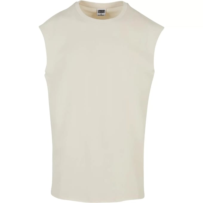 Urban Classics - Open Edge Mouwloze top - 4XL - Ivoorkleurig