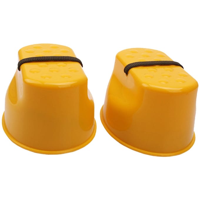 1 Paar Buiten Plastic Springstokken Schoenen Balans Training voor Kinderen Loopplank Speelgoed Yellow yellow