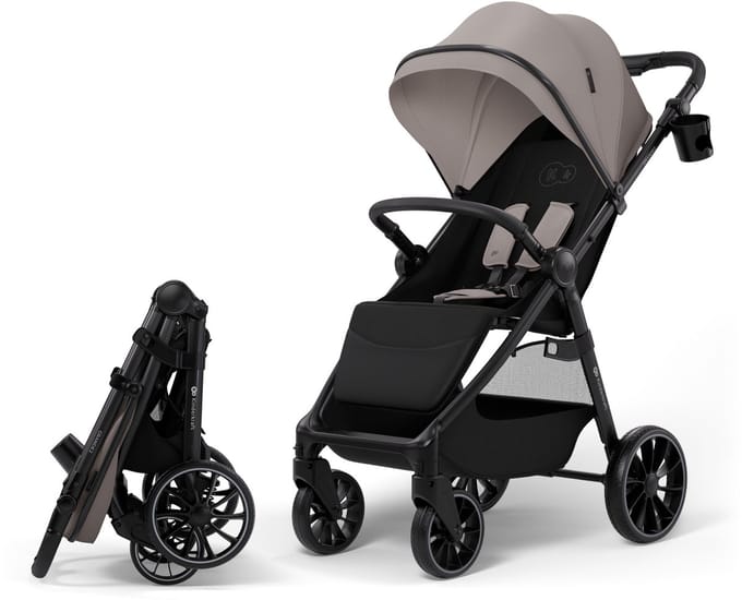 Kinderkraft GRANDE 2 Buggy - Grote wielen - Compact inklapbaar - Beige