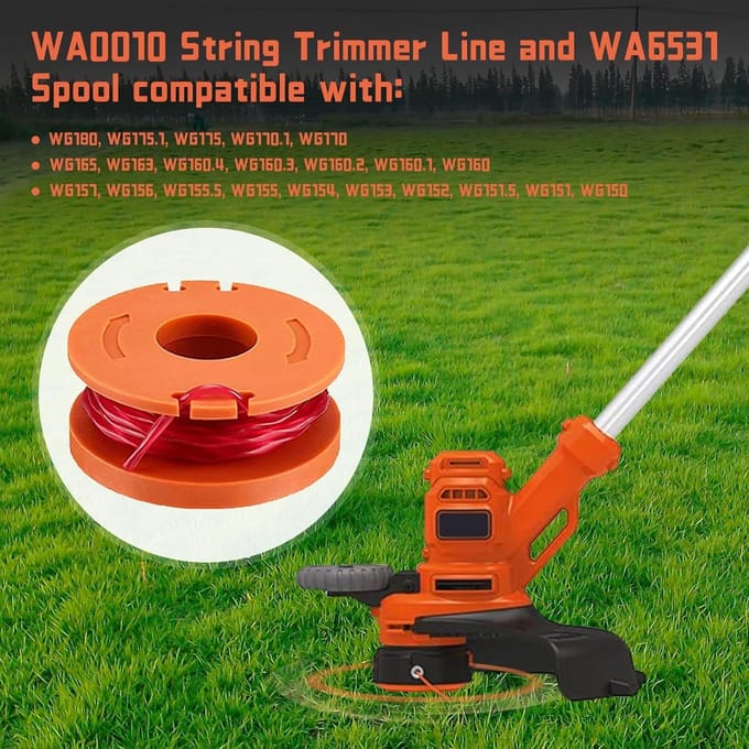 Grastrimmer Spoelen - Trimmer Lijn - Gazon Onderhoud - Flexibel En Elastisch - 1.65mm 3m - Zwart Geel