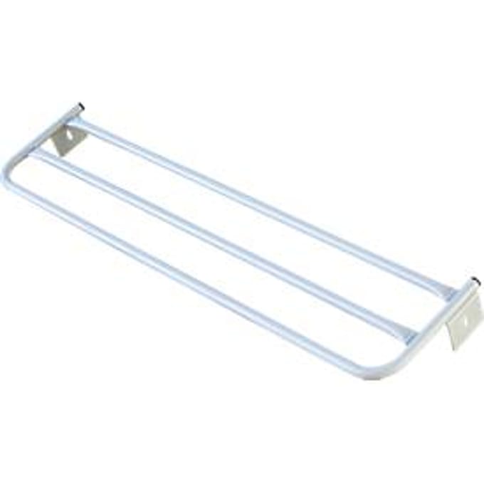 Hoedenplank voor kleedkamerbank, rvs, 2000 mm lang