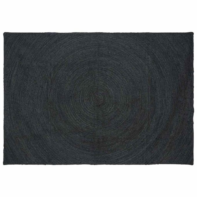 vidaXL - Vloerkleden - Donkergrijs - 200 - x - 290 - cm - Jute