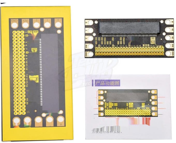 Interface Uitbreidingskaart - Microbit Adapter Io - Elektrisch Gereedschap - Direct Inzetbaar - 8.24x3.67cm