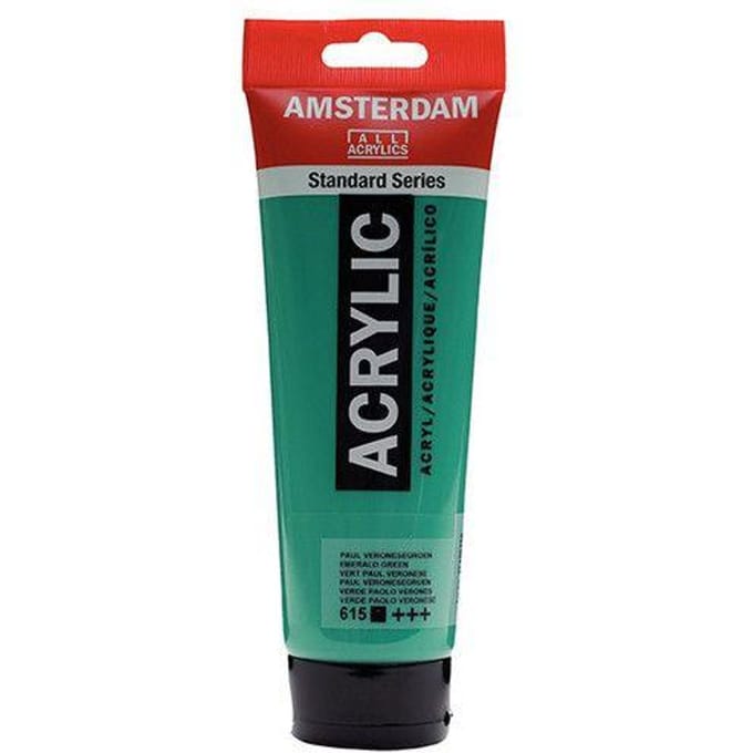 Peinture Acrylique en tube - Vert Paul de Véronèse - 615 - Amsterdam - 250ml vert