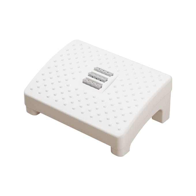 Repose-pieds avec surface de massage Tabouret ergonomique sous le bureau Repose-pieds avec pieds antidérapants noir