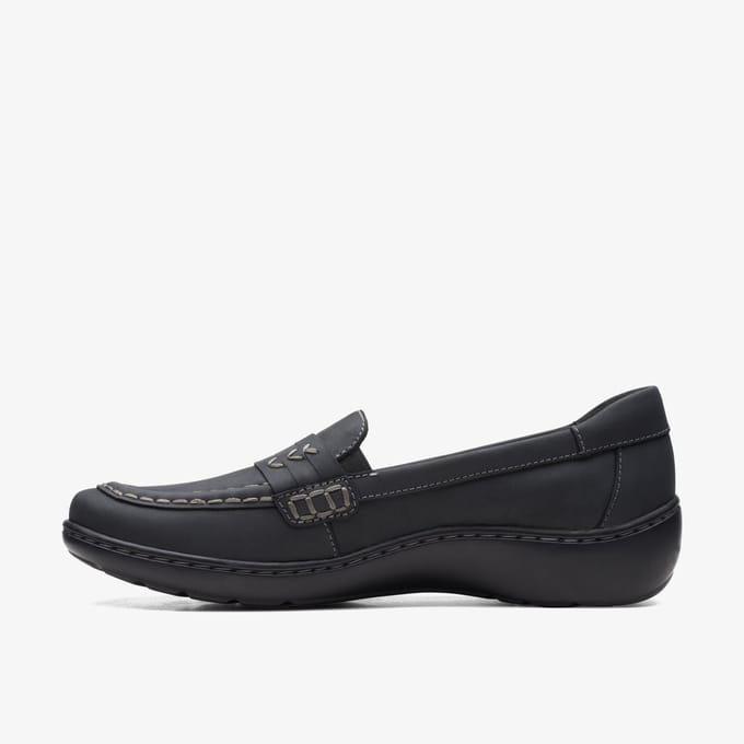 Cora Ashly Zwarte Leren Schoenen